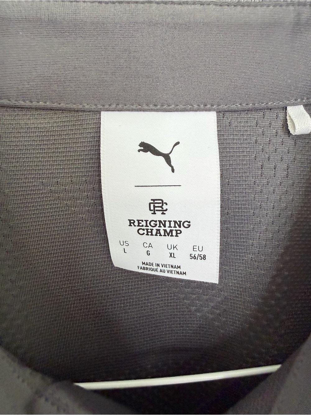 PUMA x Reigning Champ Men’s MATTR Jacquard Polo Shirt in Dusky Gray - Picture 2 of 8